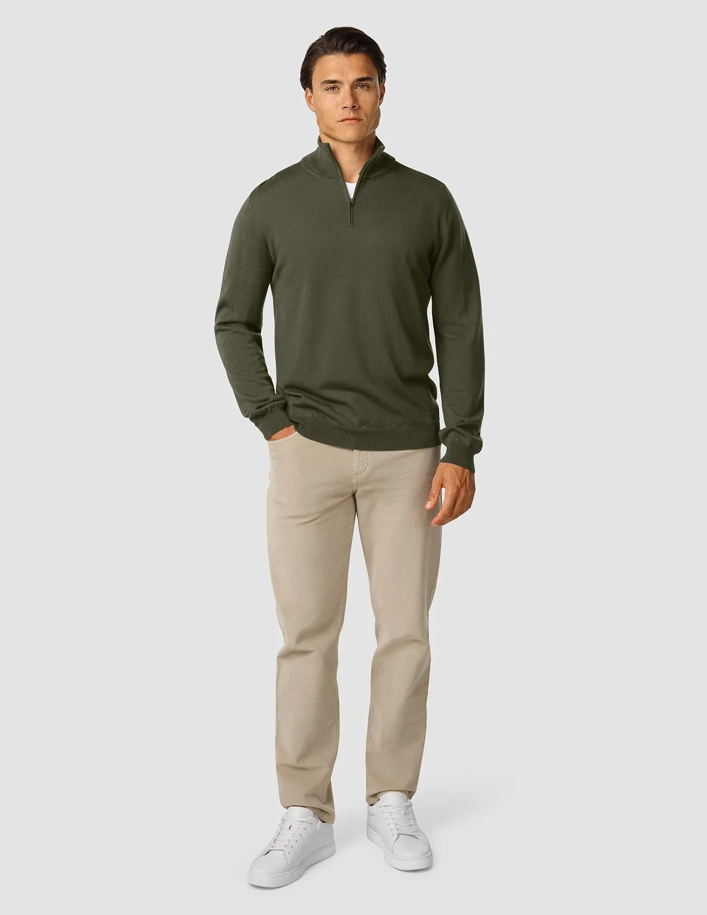 Premium Merino Half Zip Nightfall Green sold by Shaping New Tomorrow product image thumbnail 2