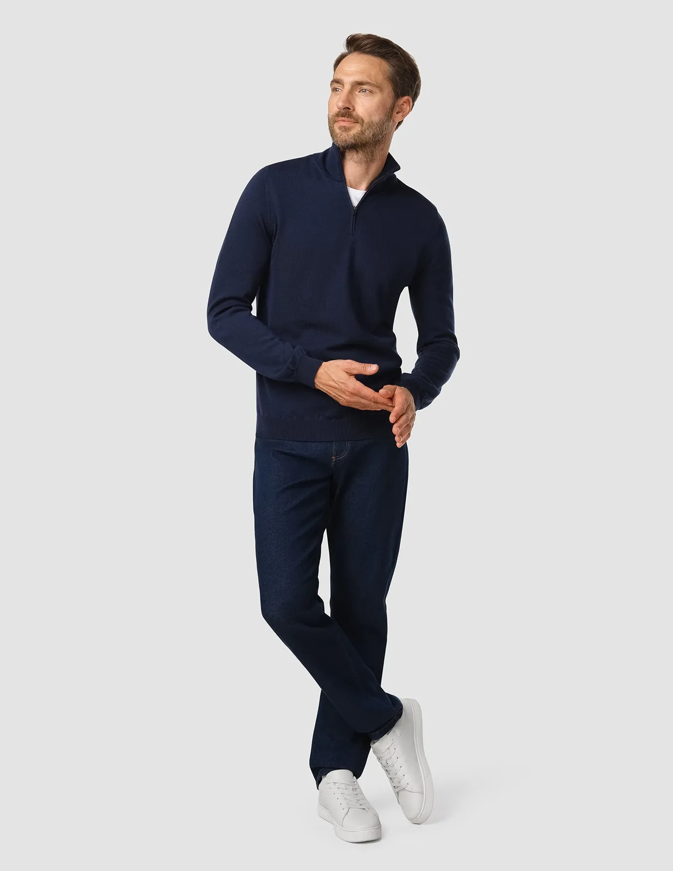 Premium Merino Half Zip Navy sold by Shaping New Tomorrow product image thumbnail 2