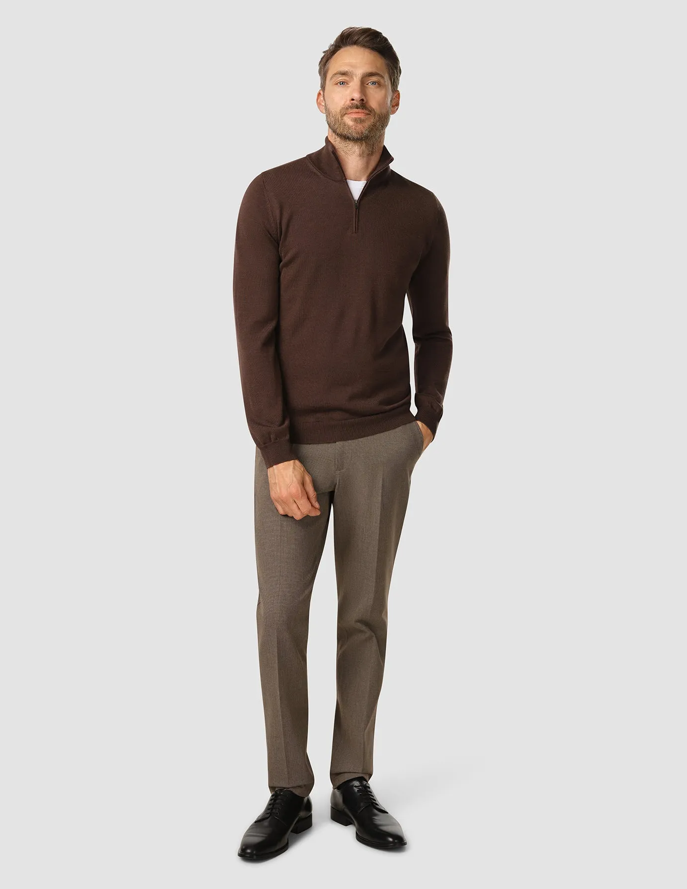 Premium Merino Half Zip Espresso sold by Shaping New Tomorrow product image thumbnail 4