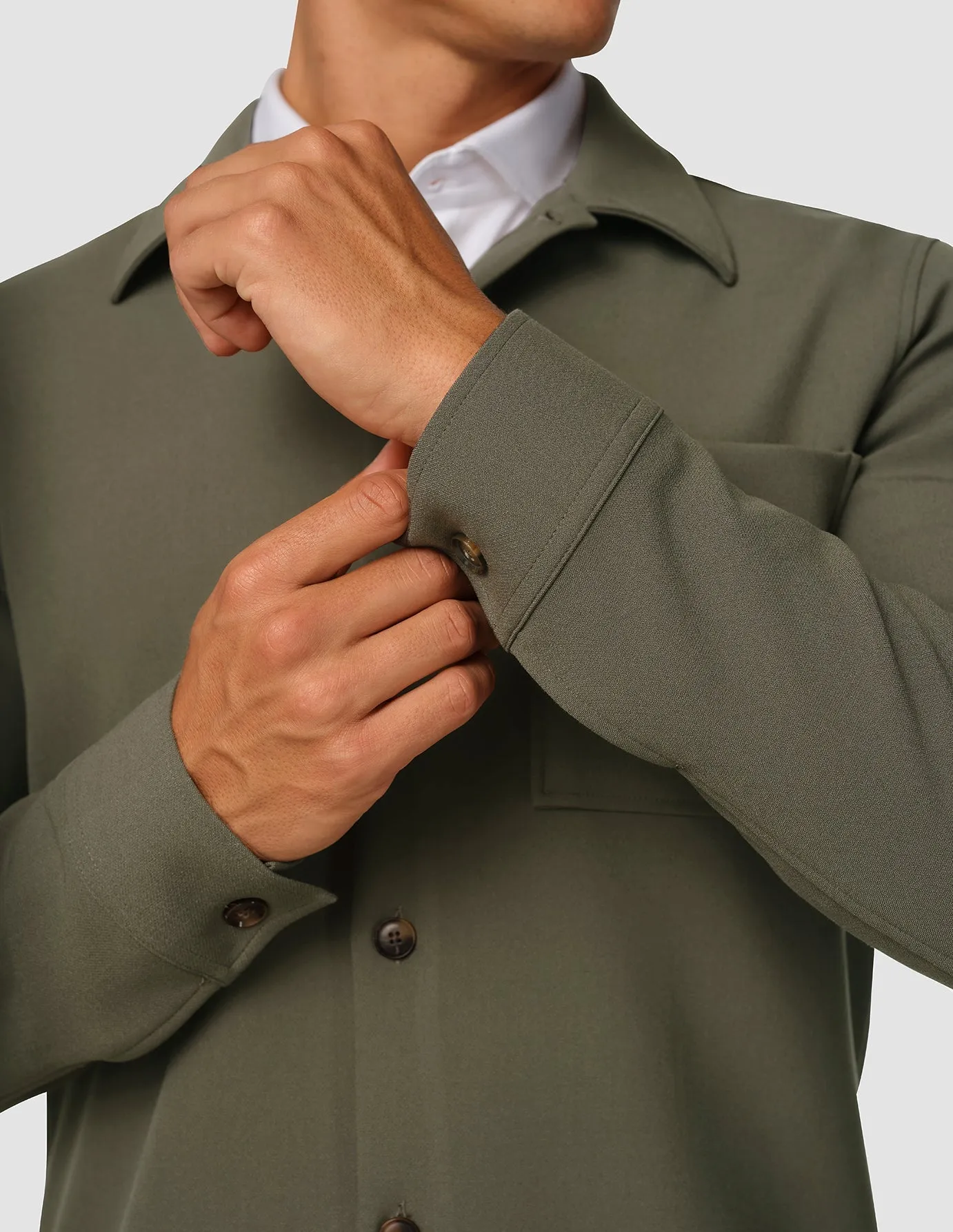 Heavy Edition Transitional Overshirt Nightfall Green sold by Shaping New Tomorrow product image thumbnail 5