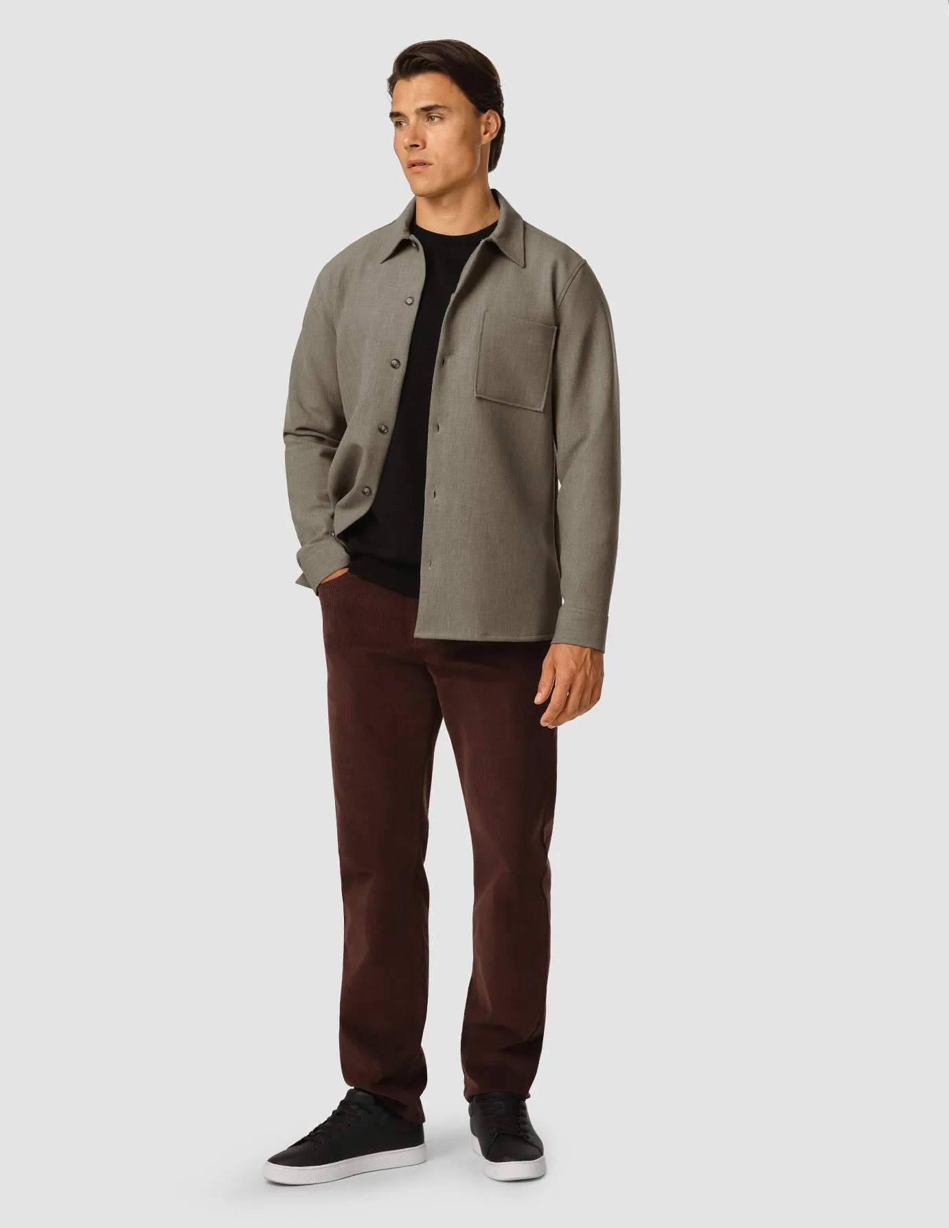 Heavy Edition Transitional Overshirt Khaki Melange sold by Shaping New Tomorrow product image thumbnail 2