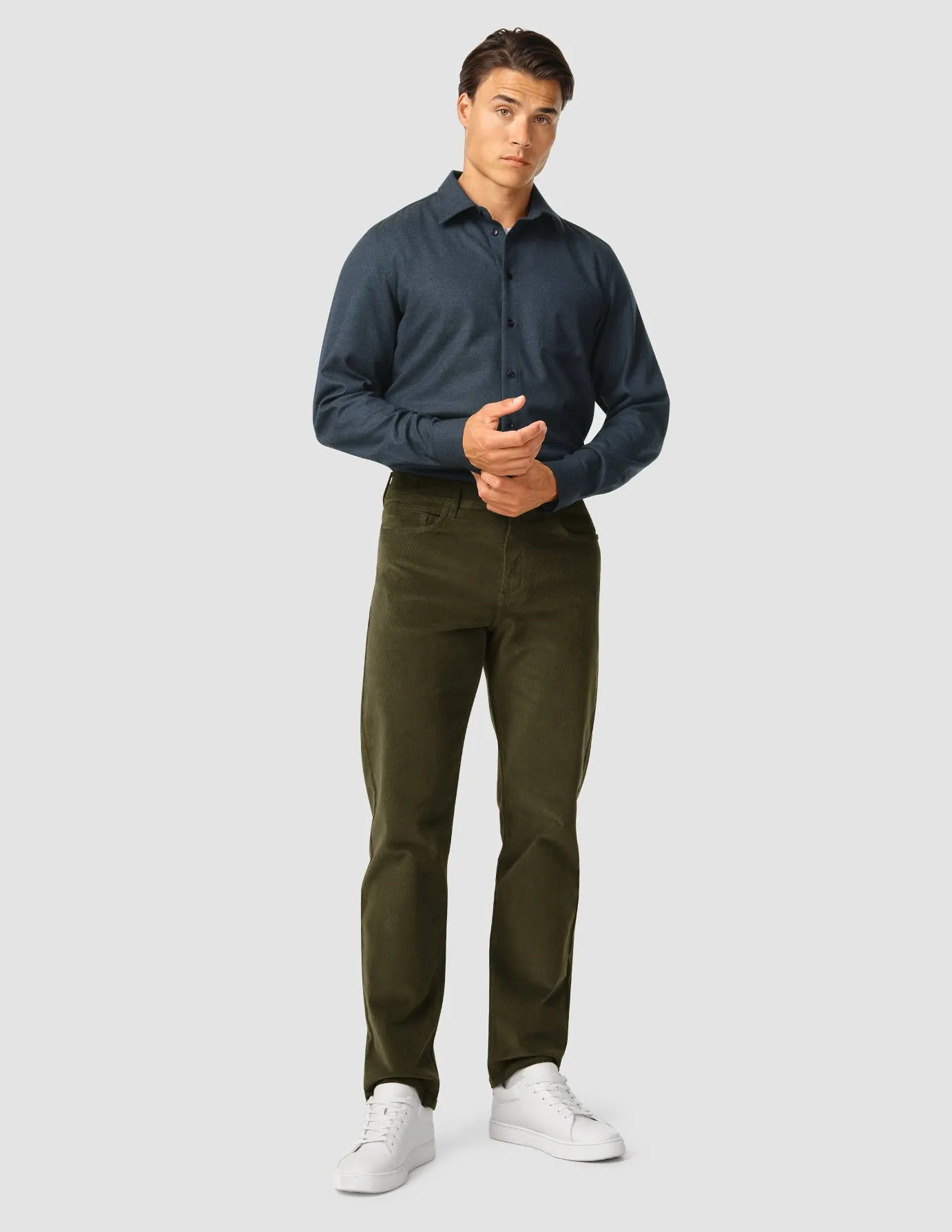 Corduroy Pants Nightfall Green sold by Shaping New Tomorrow product image thumbnail 2