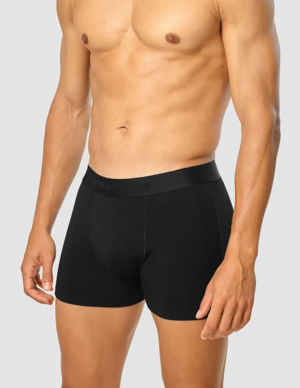 2 Pack Bamboo Viscose Boxer Black made by Shaping New Tomorrow