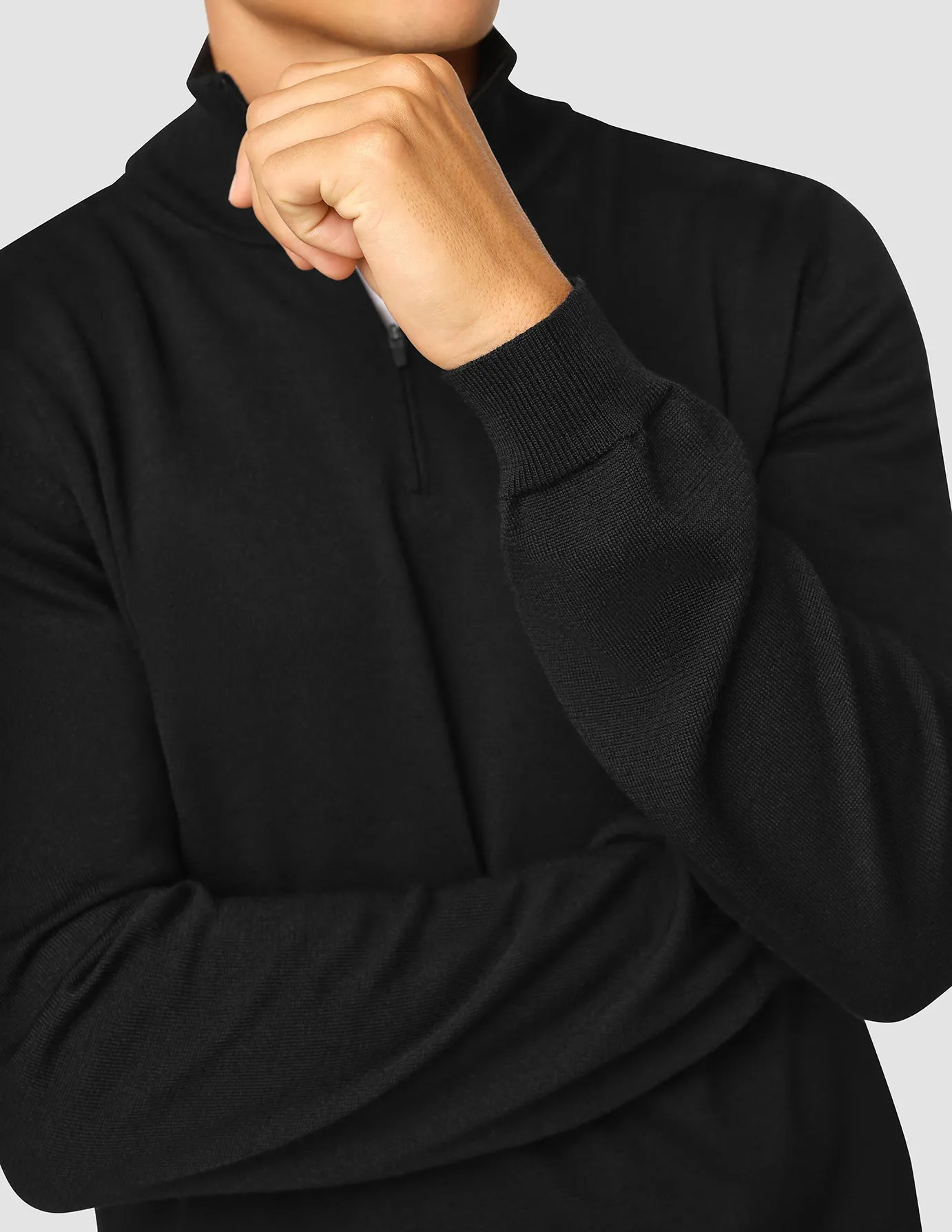 Premium Merino Half Zip Black sold by Shaping New Tomorrow product image thumbnail 5