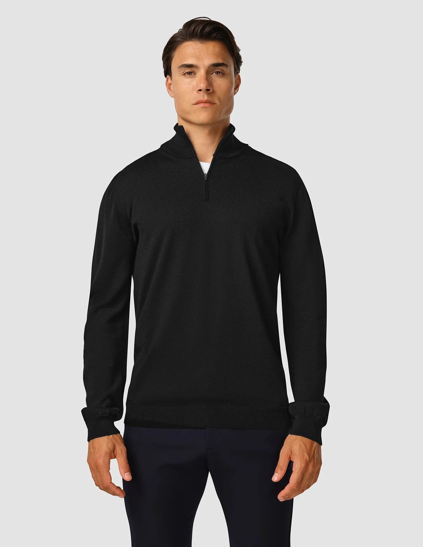 Premium Merino Half Zip Black sold by Shaping New Tomorrow