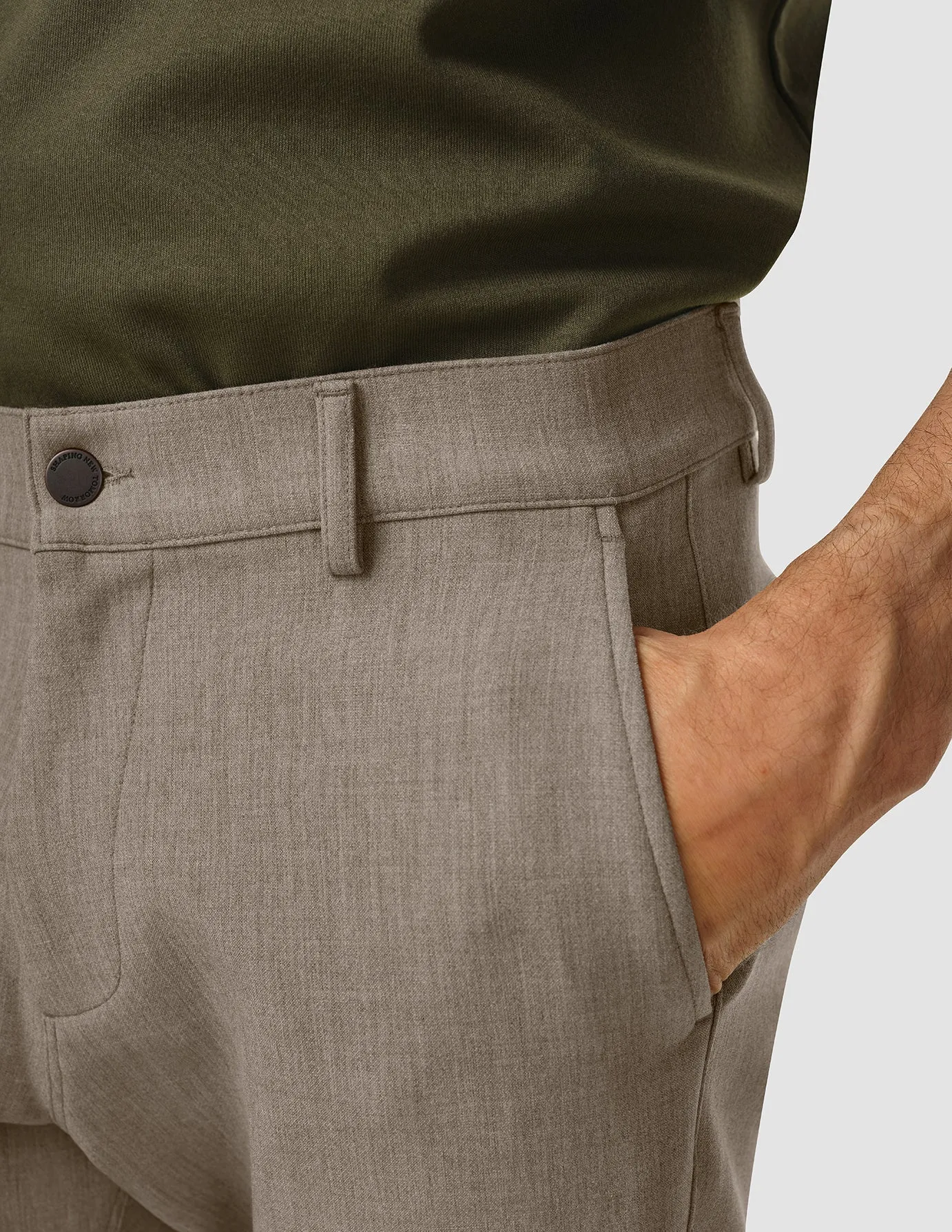 Heavy Edition Pants Slim Khaki Melange 2.0 sold by Shaping New Tomorrow product image thumbnail 5