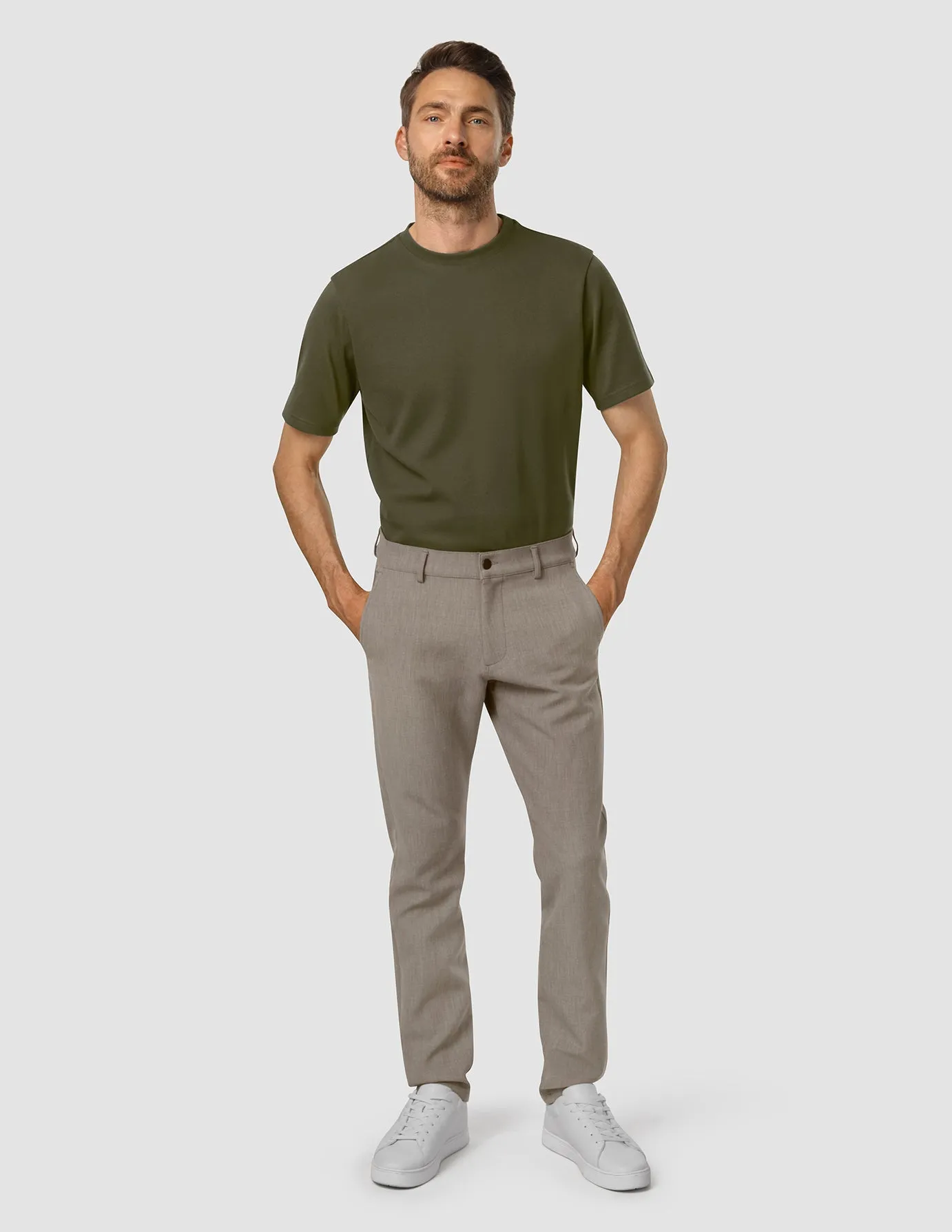 Heavy Edition Pants Slim Khaki Melange 2.0 sold by Shaping New Tomorrow product image thumbnail 2