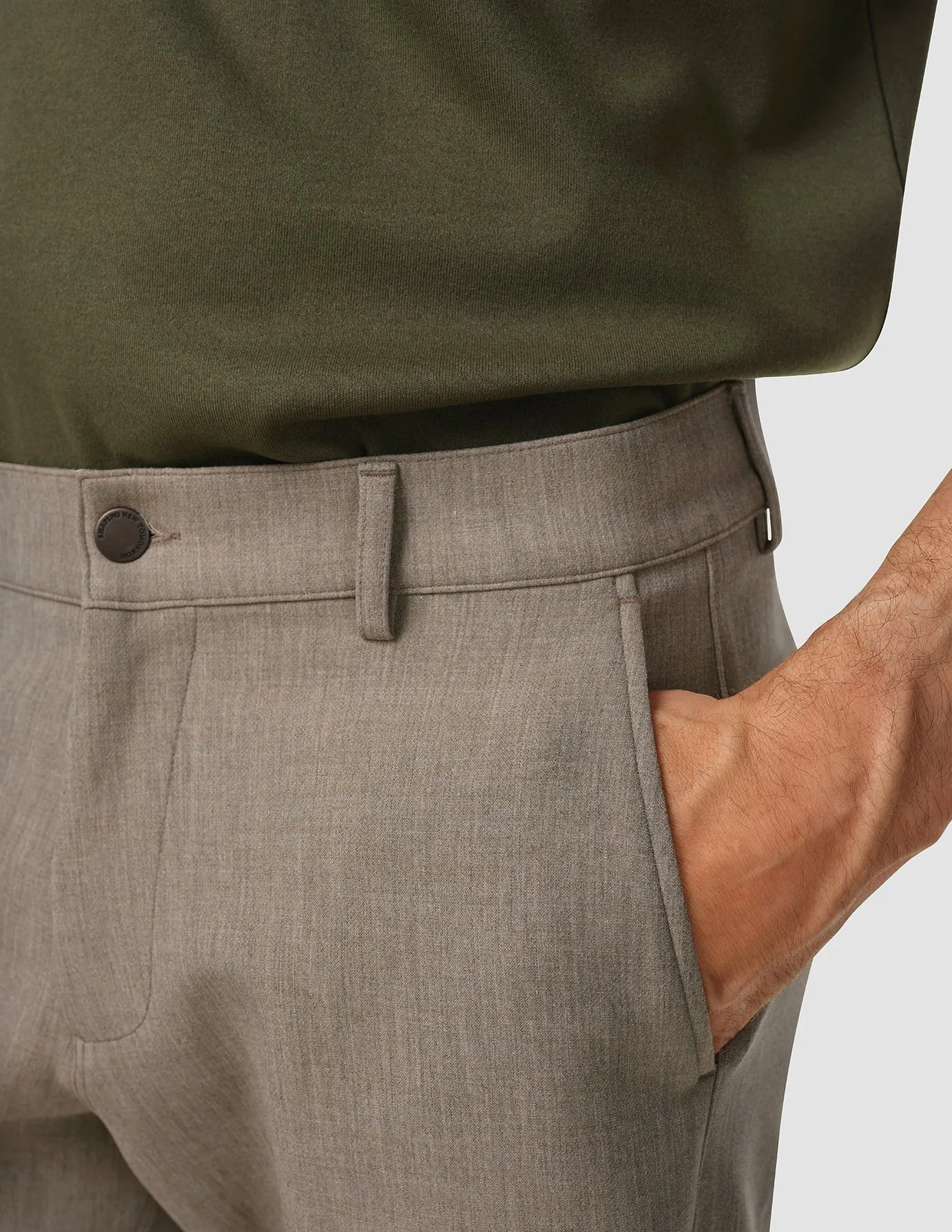 Heavy Edition Pants Regular Khaki Melange 2.0 sold by Shaping New Tomorrow product image thumbnail 5