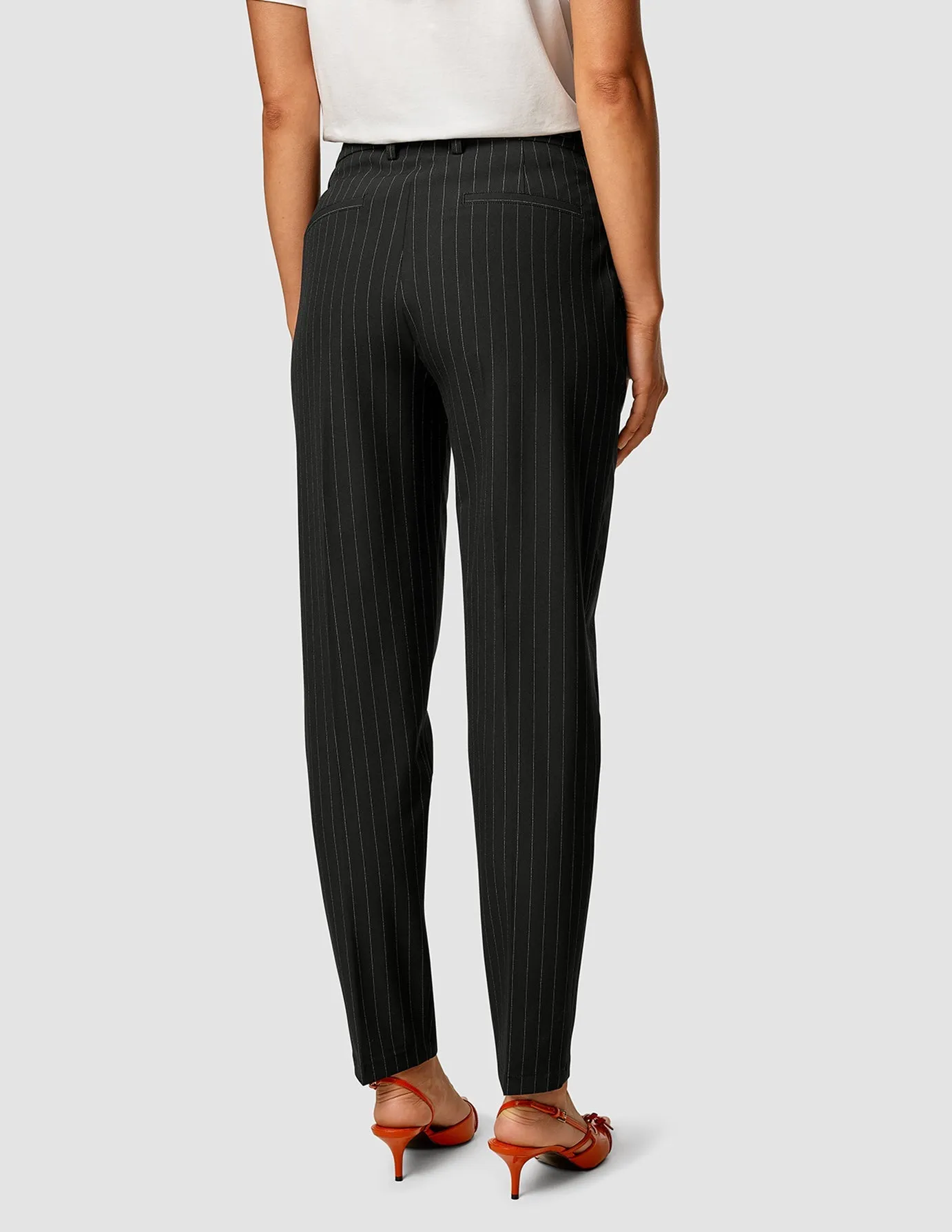 Essential Pants Tapered Black Silver Pinstripe sold by Shaping New Tomorrow product image thumbnail 5