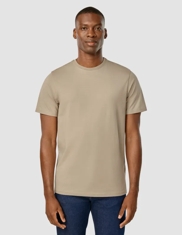 Supima T-Shirt Wooden Beige sold by Shaping New Tomorrow