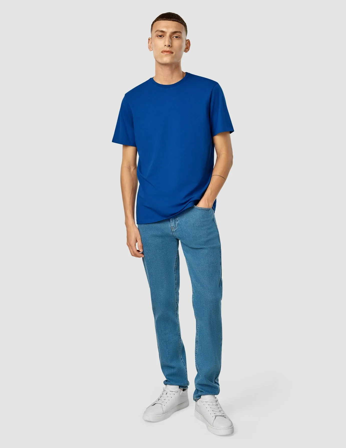 Supima T-Shirt Magnetic Blue sold by Shaping New Tomorrow product image thumbnail 2