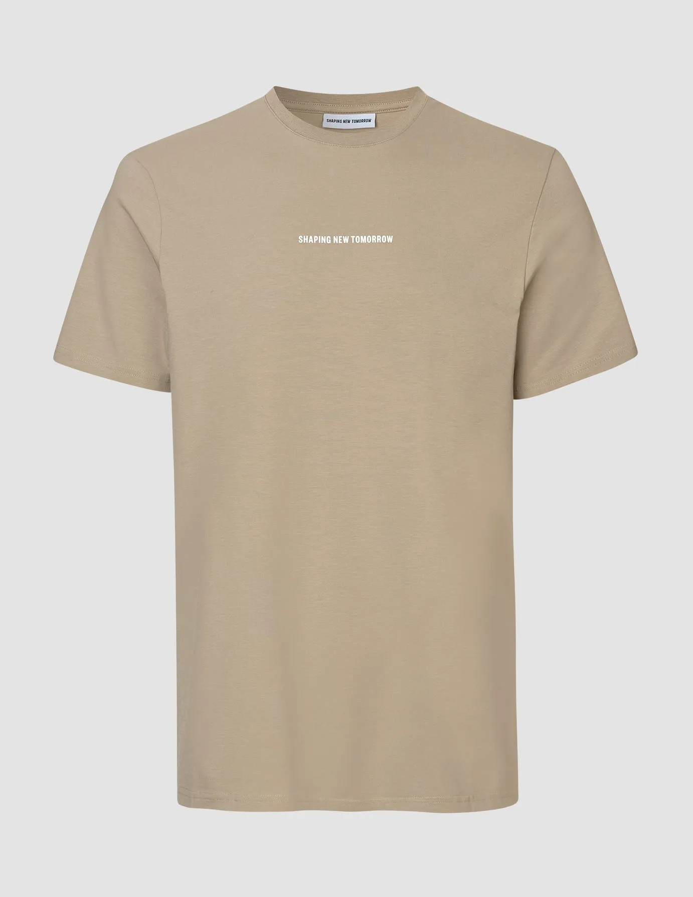 Supima T-Shirt Autograph Wooden Beige sold by Shaping New Tomorrow product image thumbnail 3