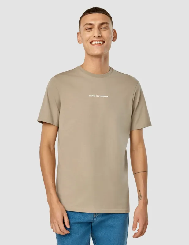 Supima T-Shirt Autograph Wooden Beige sold by Shaping New Tomorrow