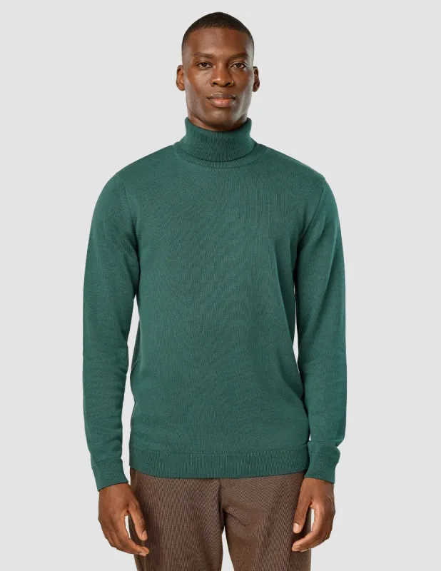 Everyday Knit Turtleneck Shadow Green sold by Shaping New Tomorrow