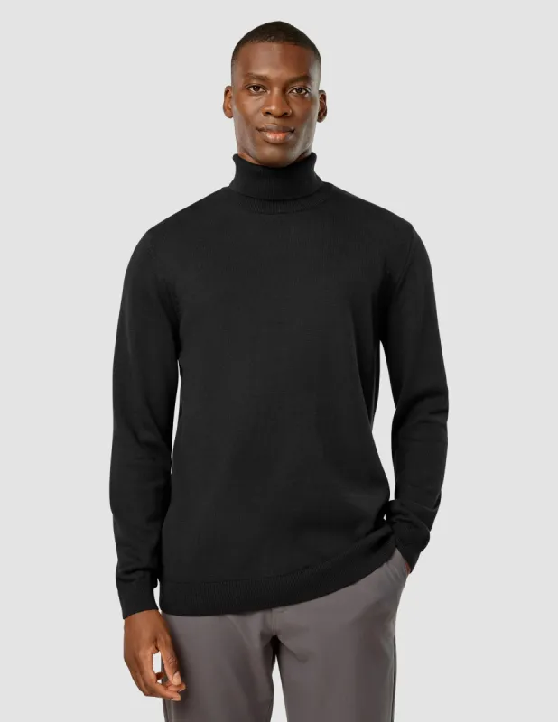 Everyday Knit Turtleneck Black sold by Shaping New Tomorrow