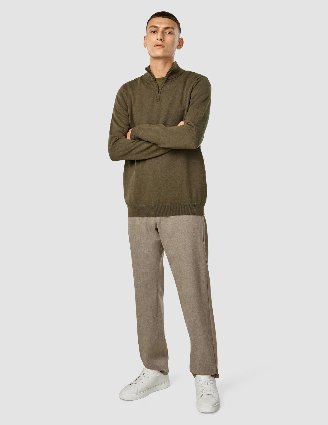 Everyday Knit Half-Zip Nightfall Green sold by Shaping New Tomorrow product image thumbnail 2