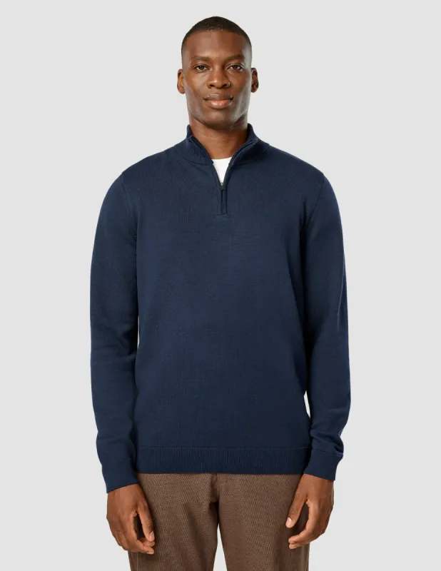 Everyday Knit Half Zip Navy sold by Shaping New Tomorrow