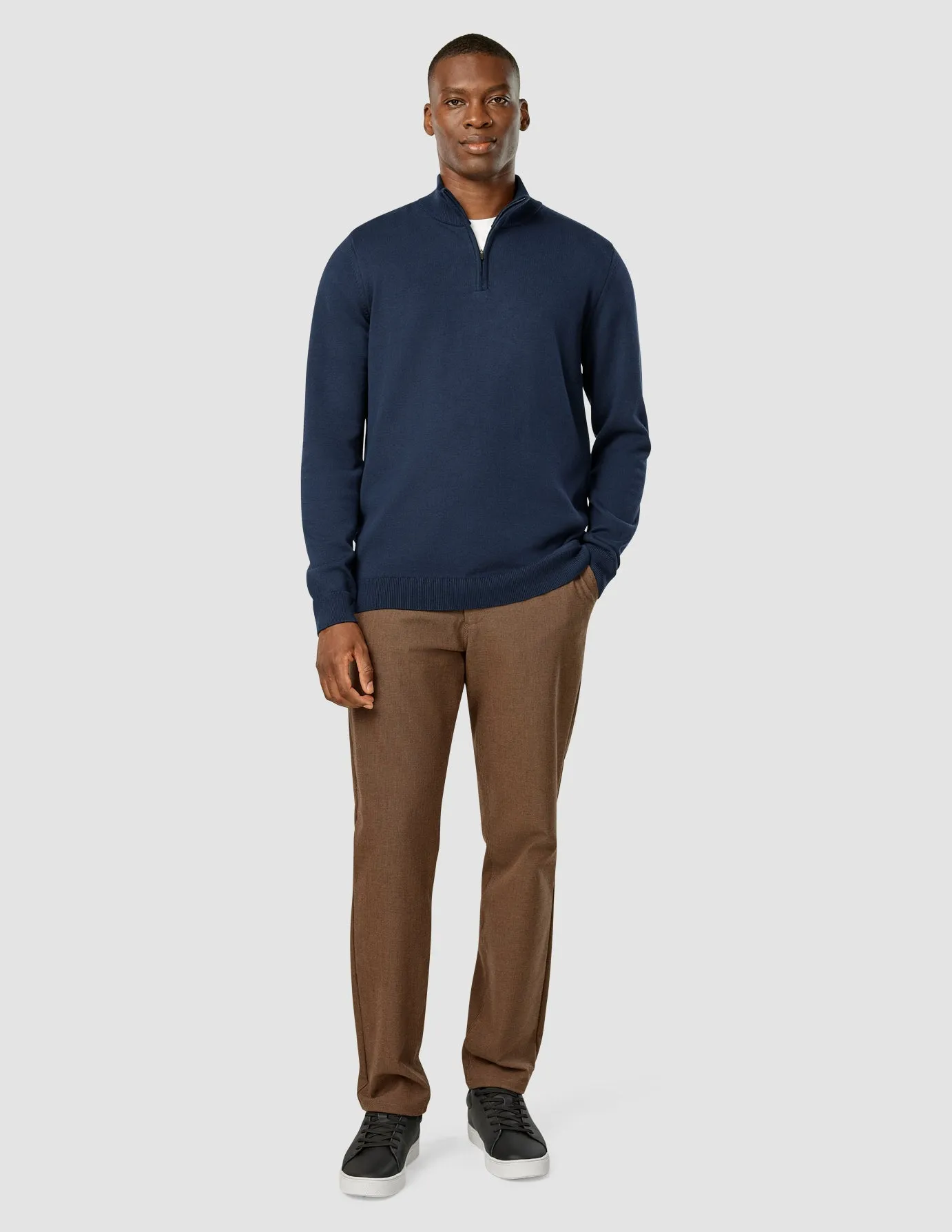 Everyday Knit Half Zip Navy sold by Shaping New Tomorrow product image thumbnail 2