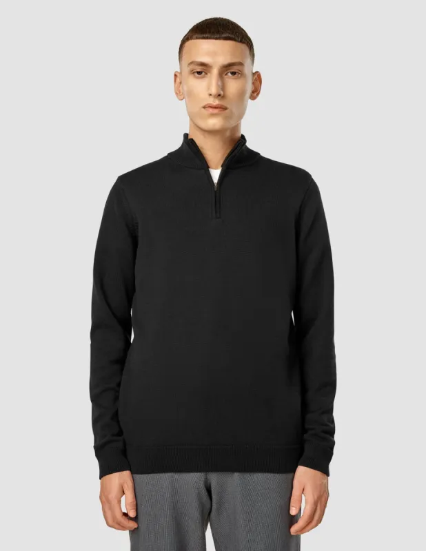 Everyday Knit Half Zip Black sold by Shaping New Tomorrow