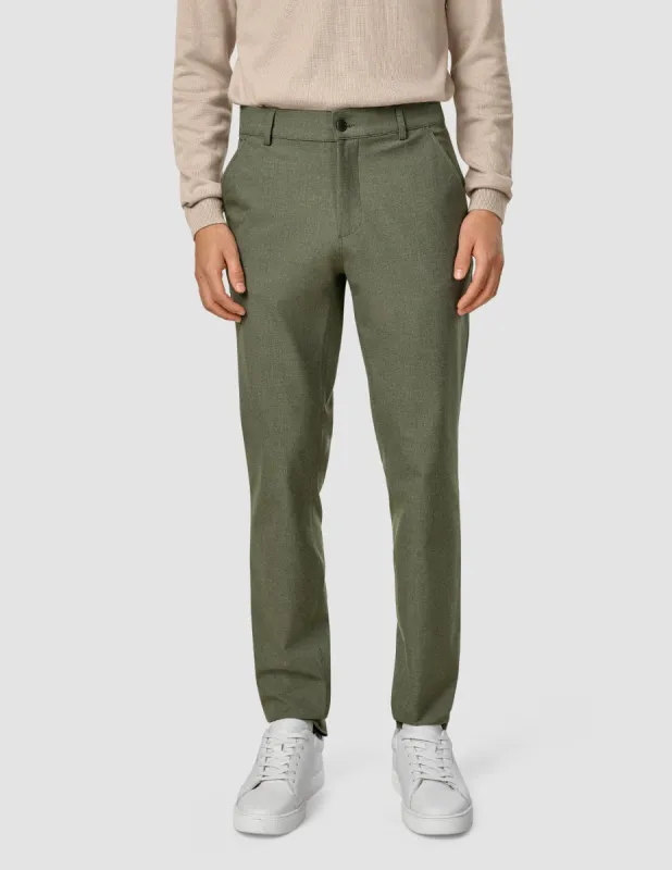 Essential Pants Slim Nightfall Green Melange sold by Shaping New Tomorrow
