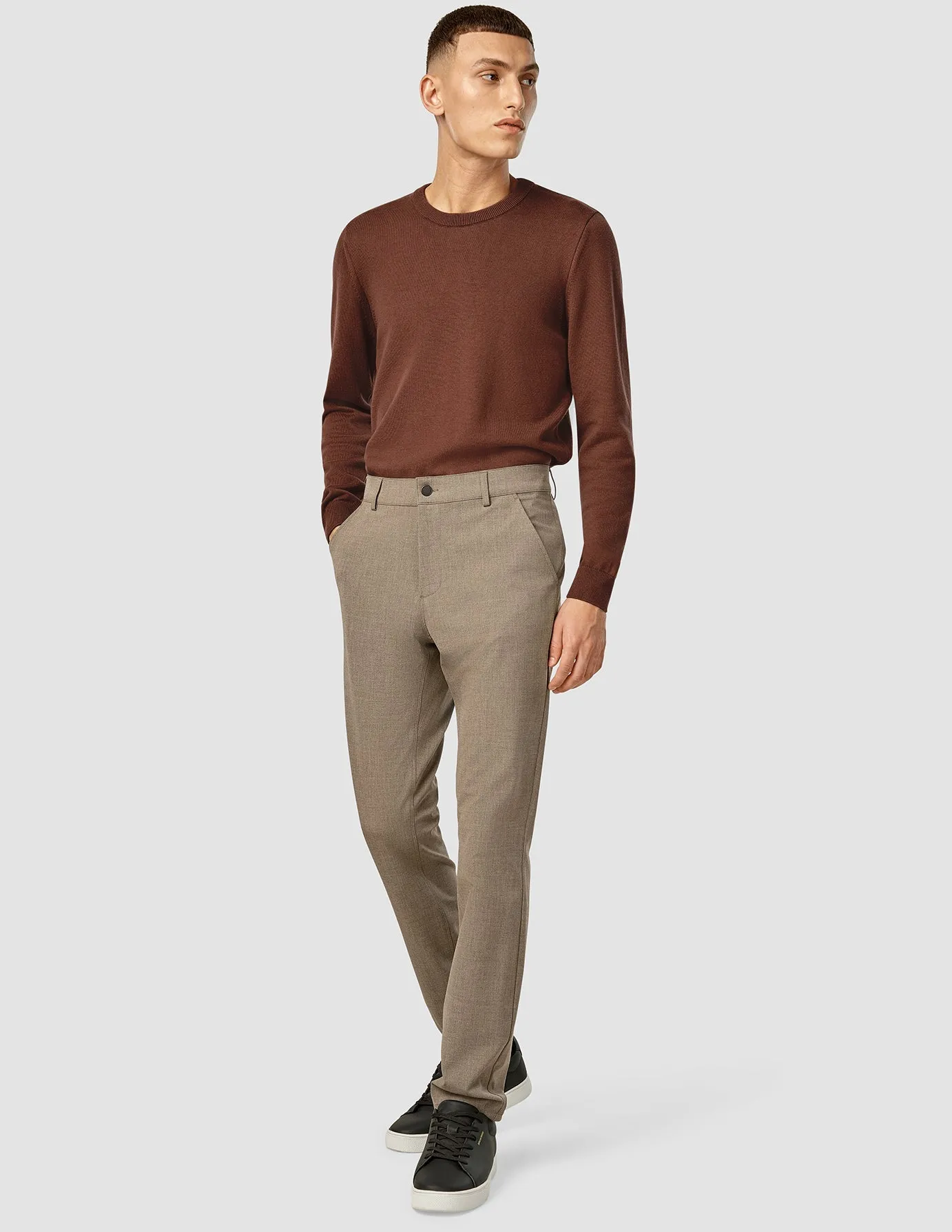 Essential Pants Slim Dark Beige Melange sold by Shaping New Tomorrow product image thumbnail 2