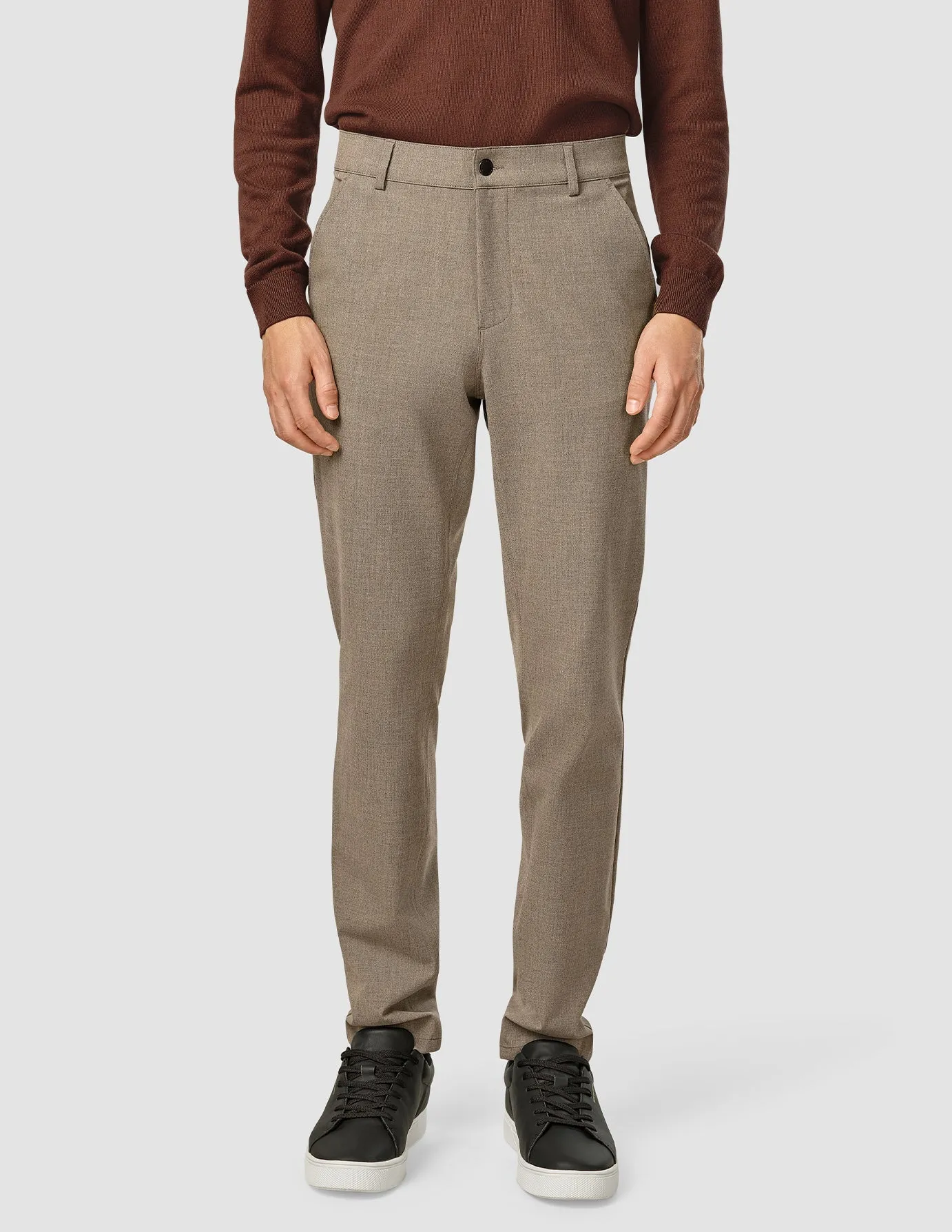 Essential Pants Slim Dark Beige Melange sold by Shaping New Tomorrow