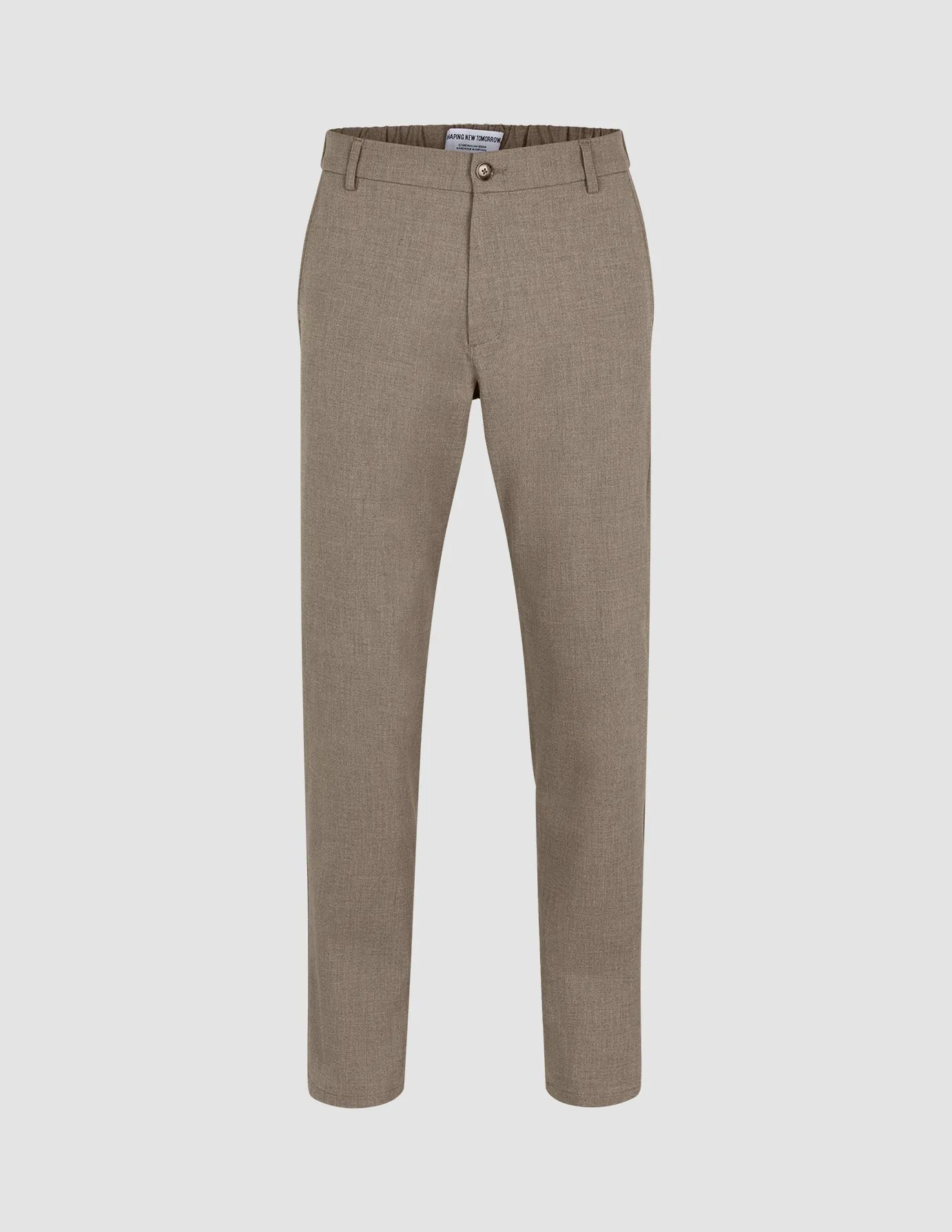 Essential Pants Relaxed Fit Dark Beige Melange sold by Shaping New Tomorrow product image thumbnail 3