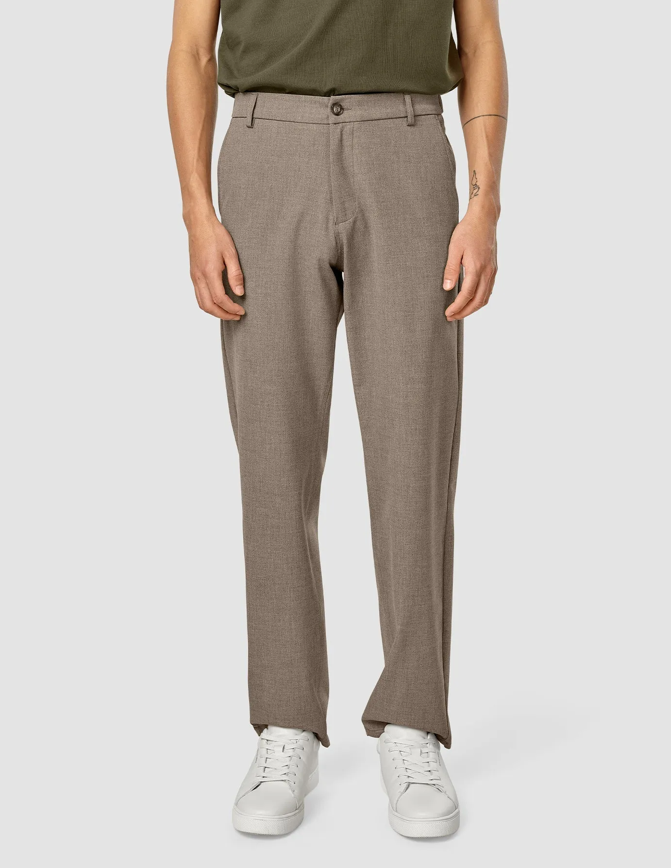 Essential Pants Relaxed Fit Dark Beige Melange sold by Shaping New Tomorrow