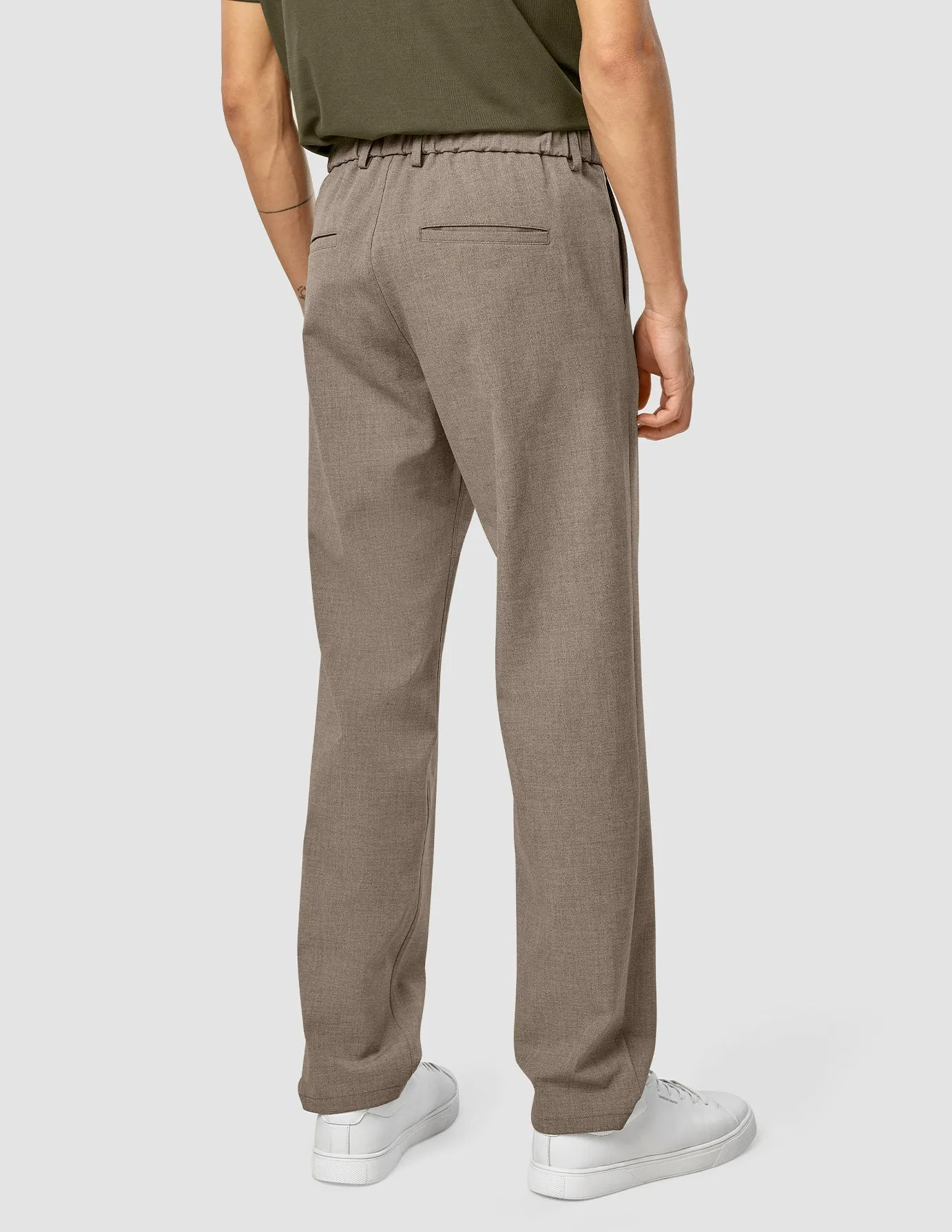 Essential Pants Relaxed Fit Dark Beige Melange sold by Shaping New Tomorrow product image thumbnail 4