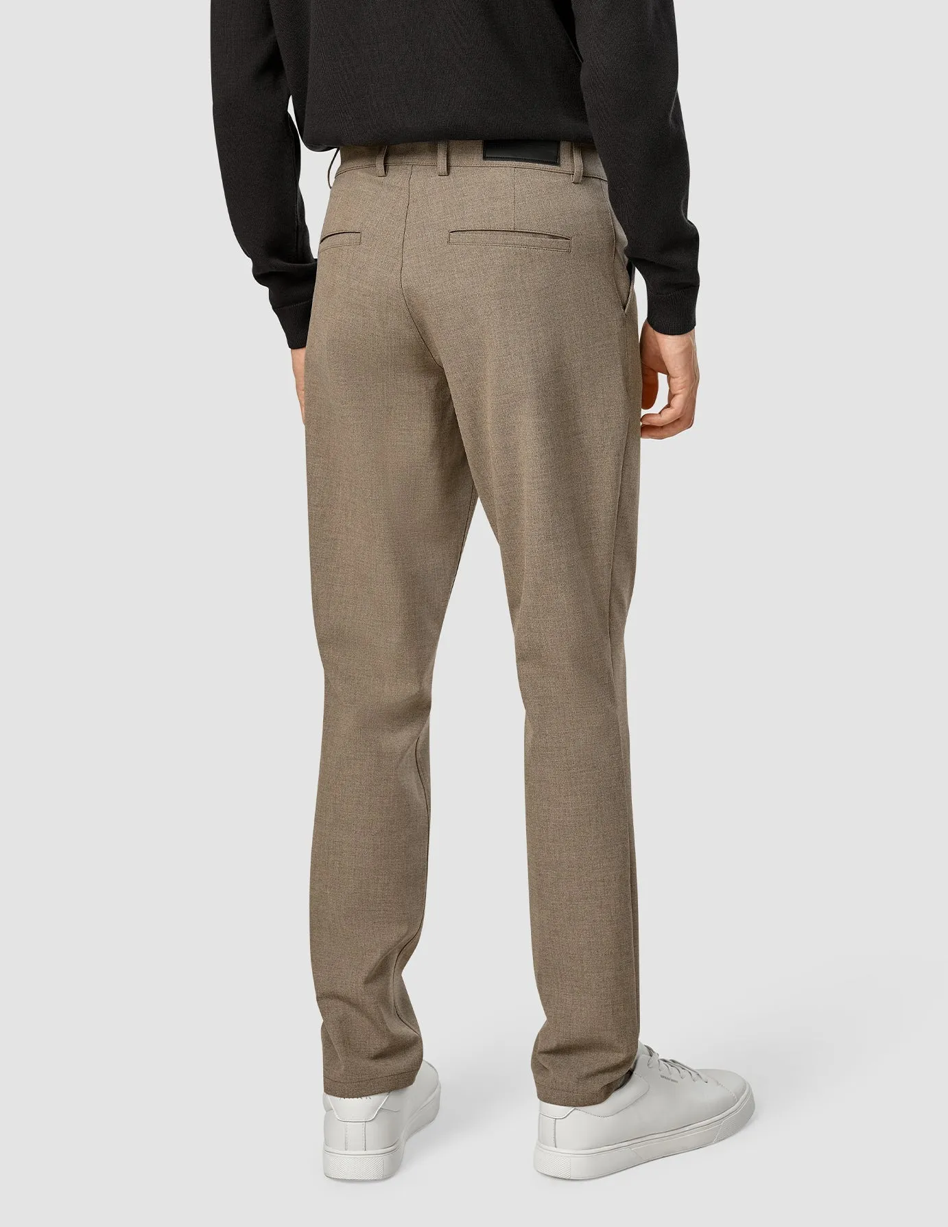 Essential Pants Regular Dark Beige Melange sold by Shaping New Tomorrow product image thumbnail 4