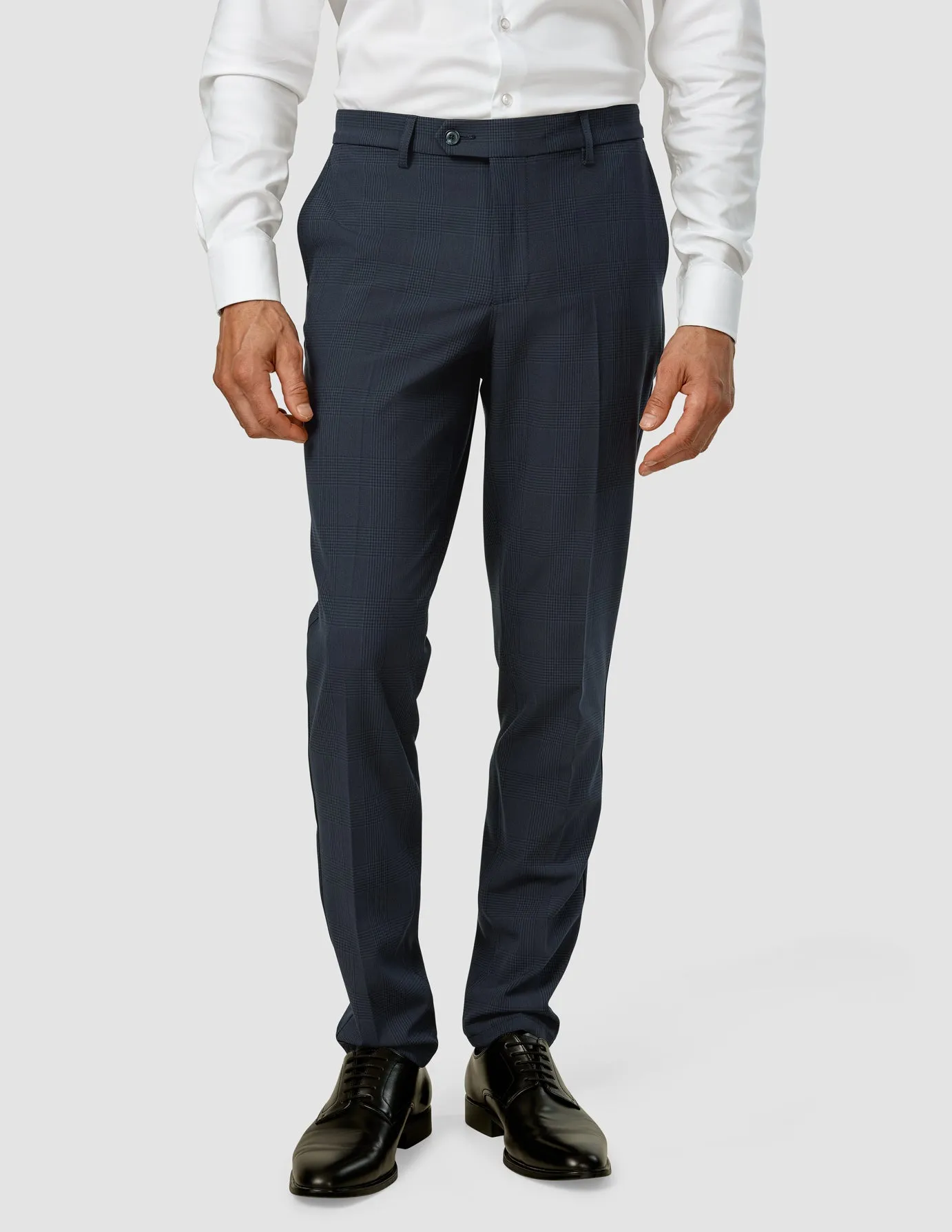 Essential Suit Pants Slim Dark Blue Check sold by Shaping New Tomorrow