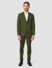 Essential Suit Pants Regular Moss Green Pinstripe sold by Shaping New Tomorrow