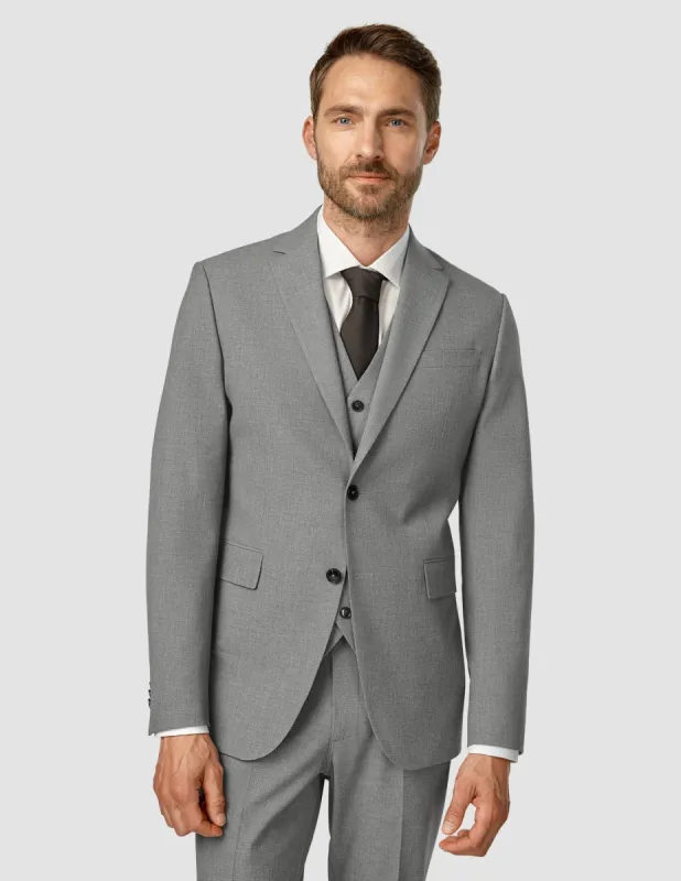 Essential Blazer Slim Dark Grey Melange sold by Shaping New Tomorrow