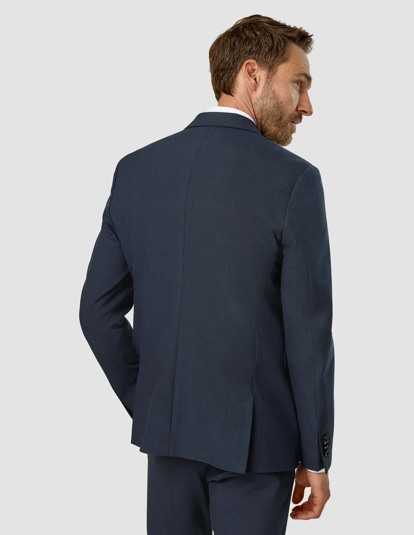 Essential Blazer Regular Dark Blue Check sold by Shaping New Tomorrow product image thumbnail 4