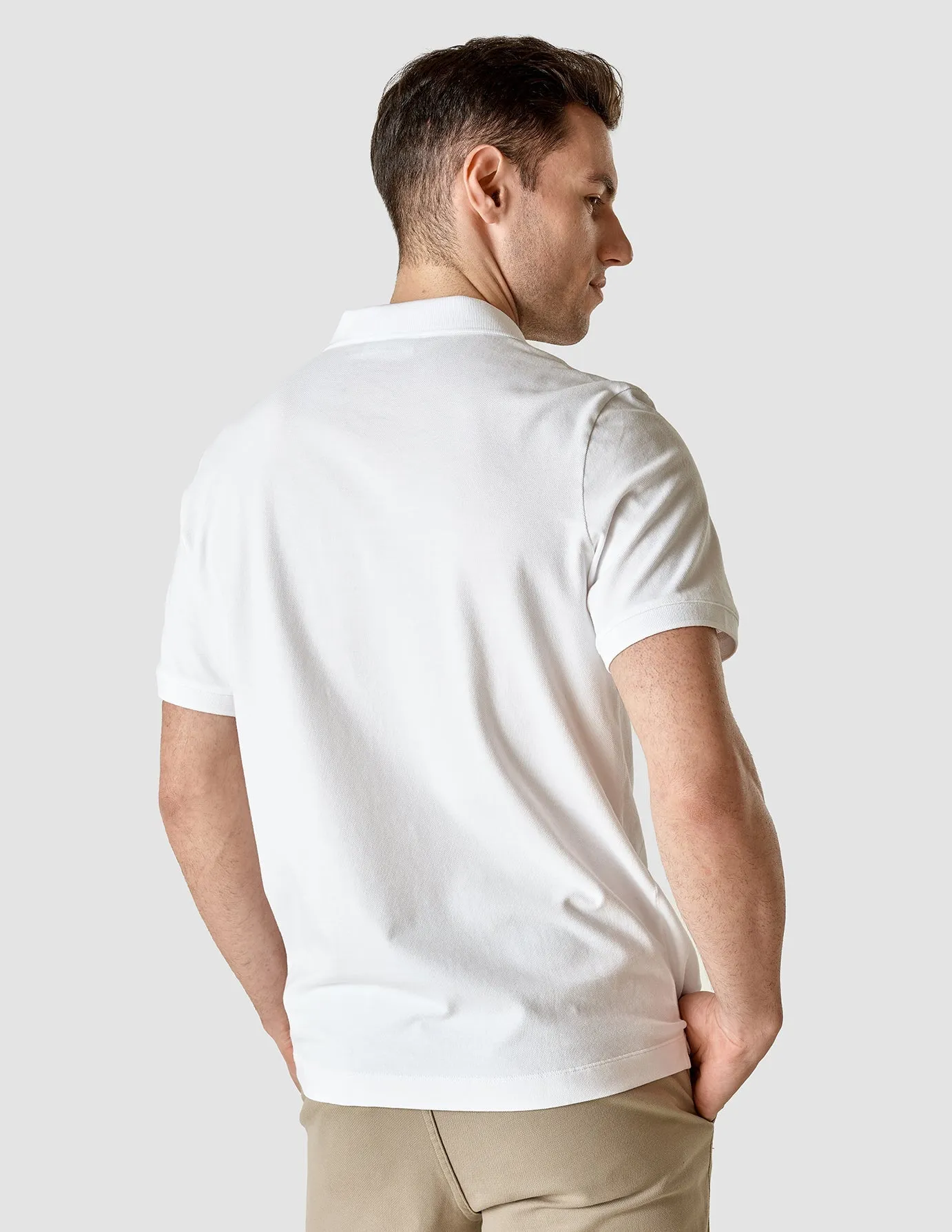 Piquet Flag Polo Shirt White sold by Shaping New Tomorrow product image thumbnail 4