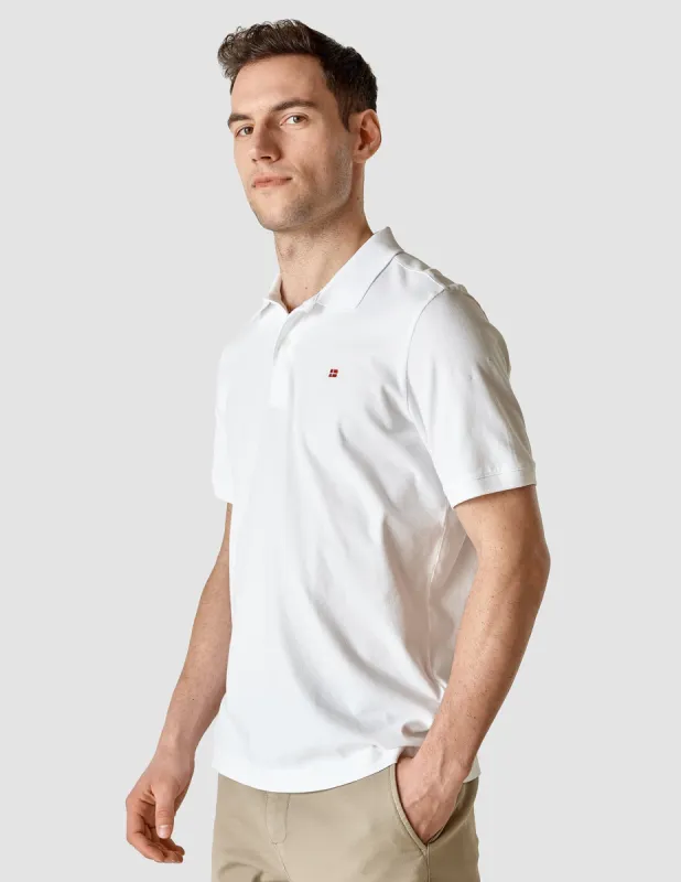 Piquet Flag Polo Shirt White sold by Shaping New Tomorrow
