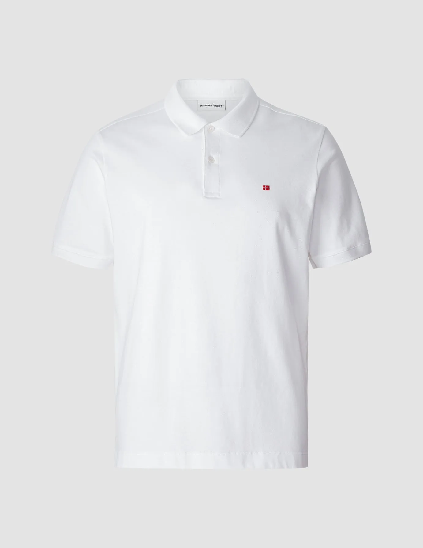 Piquet Flag Polo Shirt White sold by Shaping New Tomorrow product image thumbnail 3