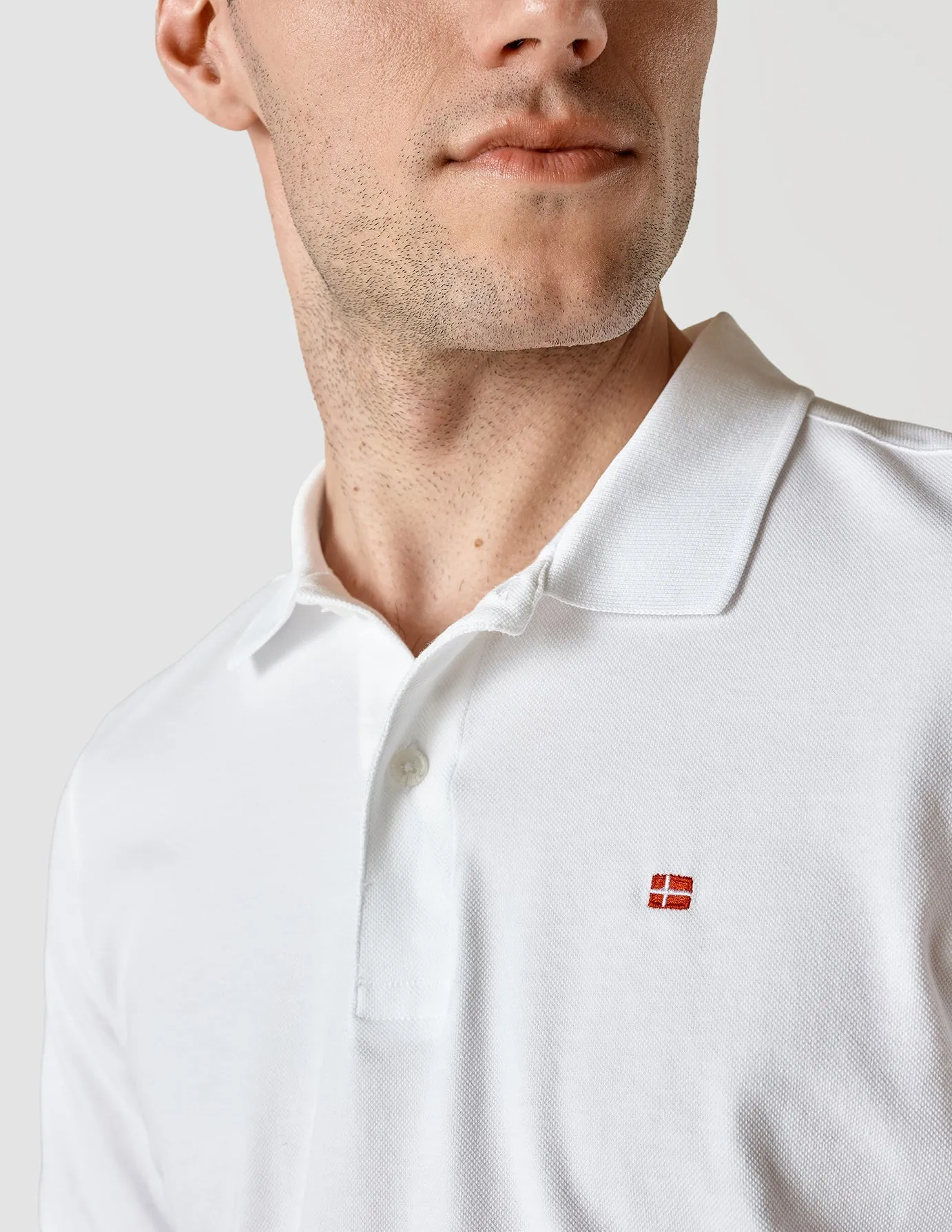 Piquet Flag Polo Shirt White sold by Shaping New Tomorrow product image thumbnail 5