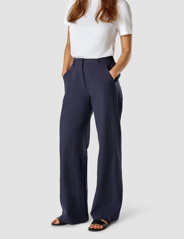 Linen Pants Navy sold by Shaping New Tomorrow