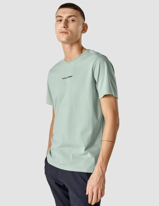 Supima Autograph T-shirt Calm Green sold by Shaping New Tomorrow