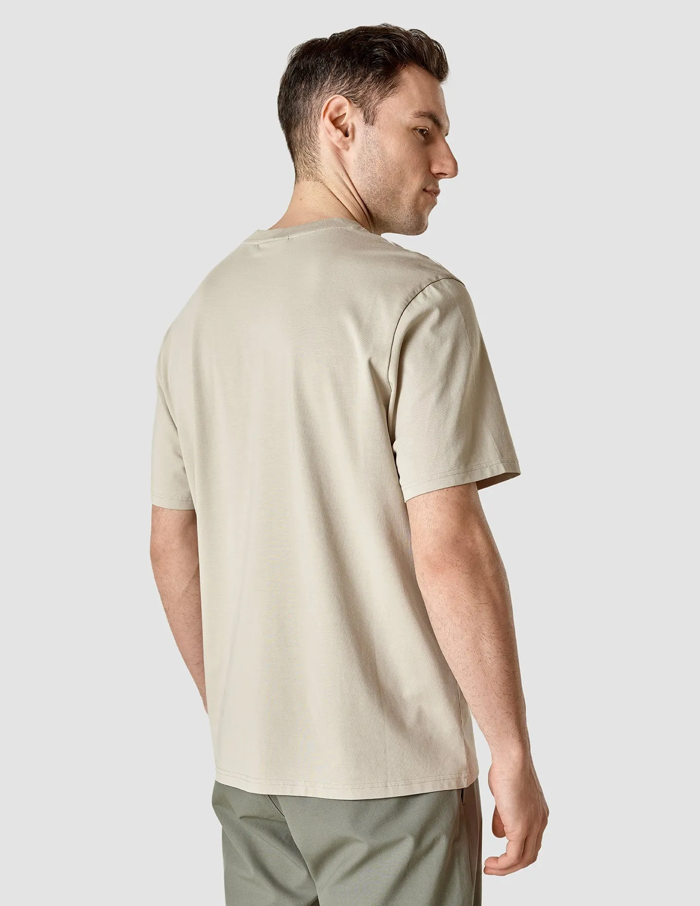 Supima T-shirt Box Fit Oyster Grey sold by Shaping New Tomorrow product image thumbnail 4