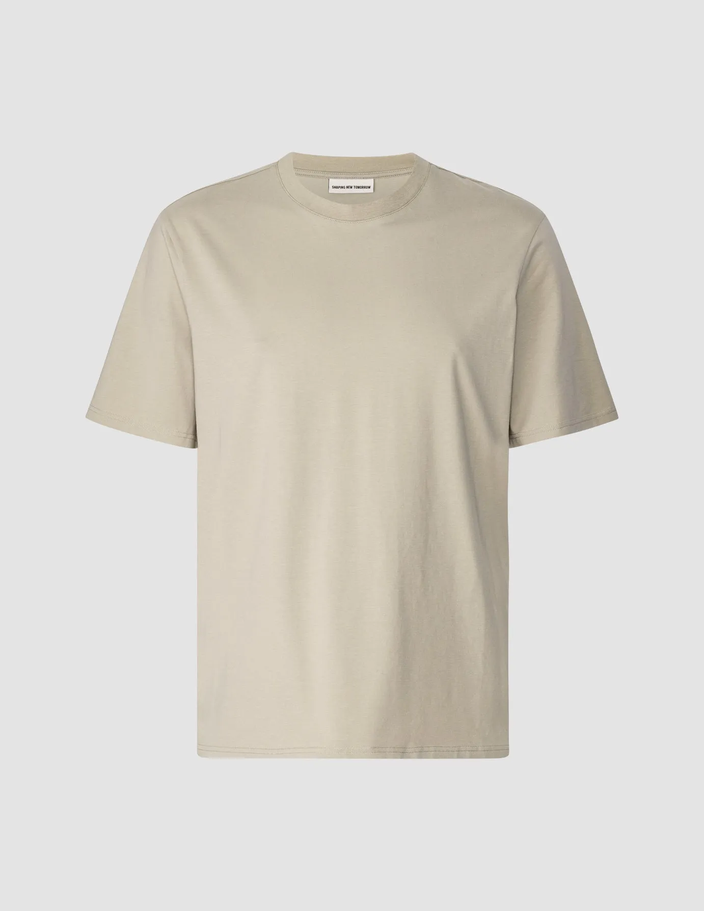 Supima T-shirt Box Fit Oyster Grey sold by Shaping New Tomorrow product image thumbnail 3