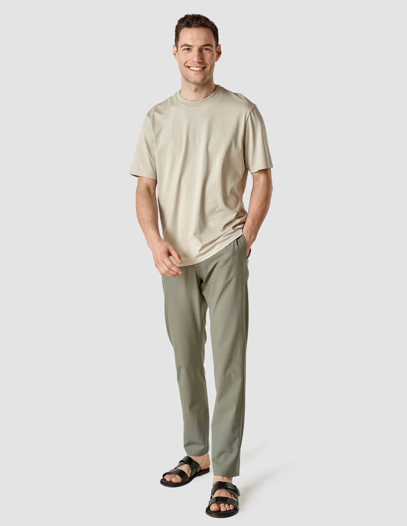 Supima T-shirt Box Fit Oyster Grey sold by Shaping New Tomorrow product image thumbnail 2