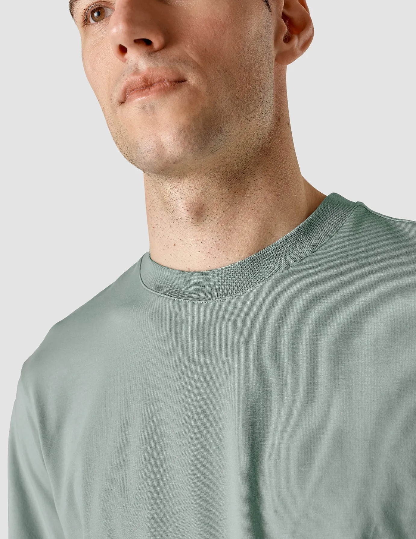 Supima T-shirt Box Fit Calm Green sold by Shaping New Tomorrow product image thumbnail 5