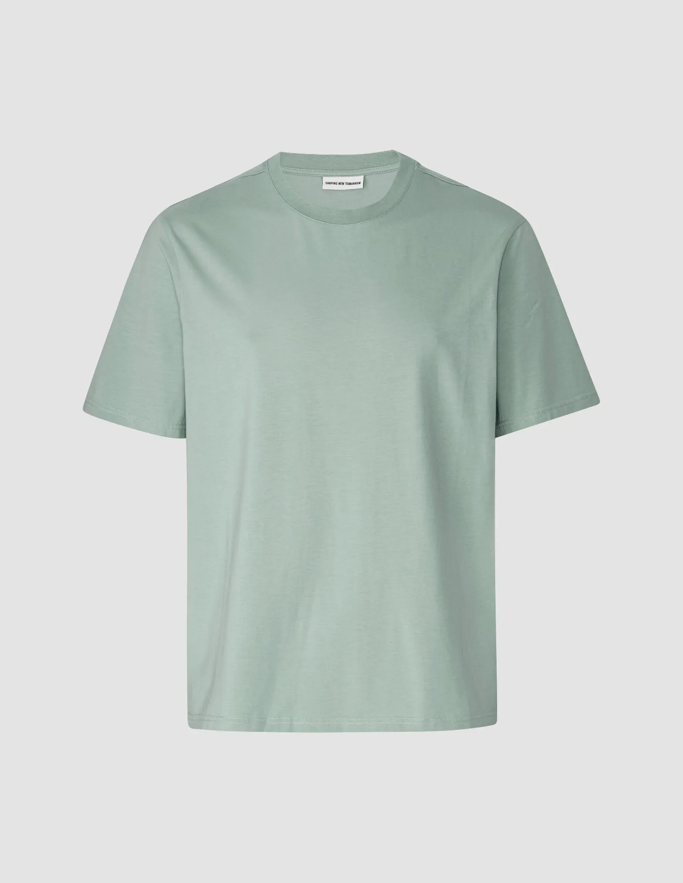 Supima T-shirt Box Fit Calm Green sold by Shaping New Tomorrow product image thumbnail 3