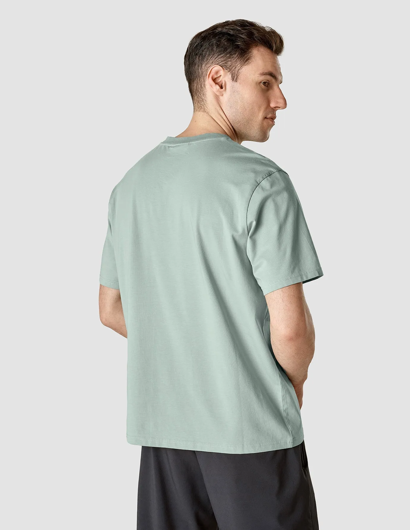 Supima T-shirt Box Fit Calm Green sold by Shaping New Tomorrow product image thumbnail 4