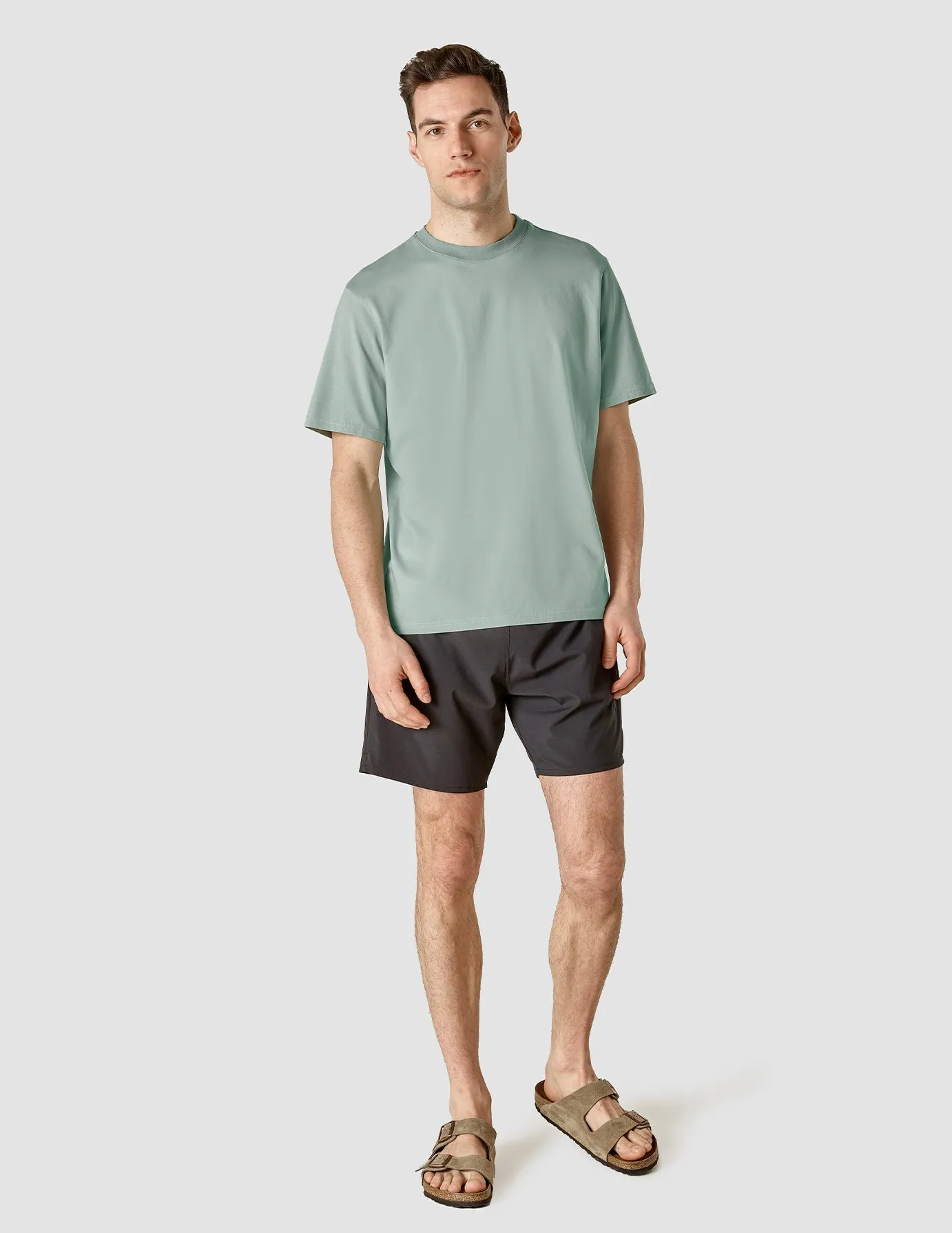 Supima T-shirt Box Fit Calm Green sold by Shaping New Tomorrow product image thumbnail 2