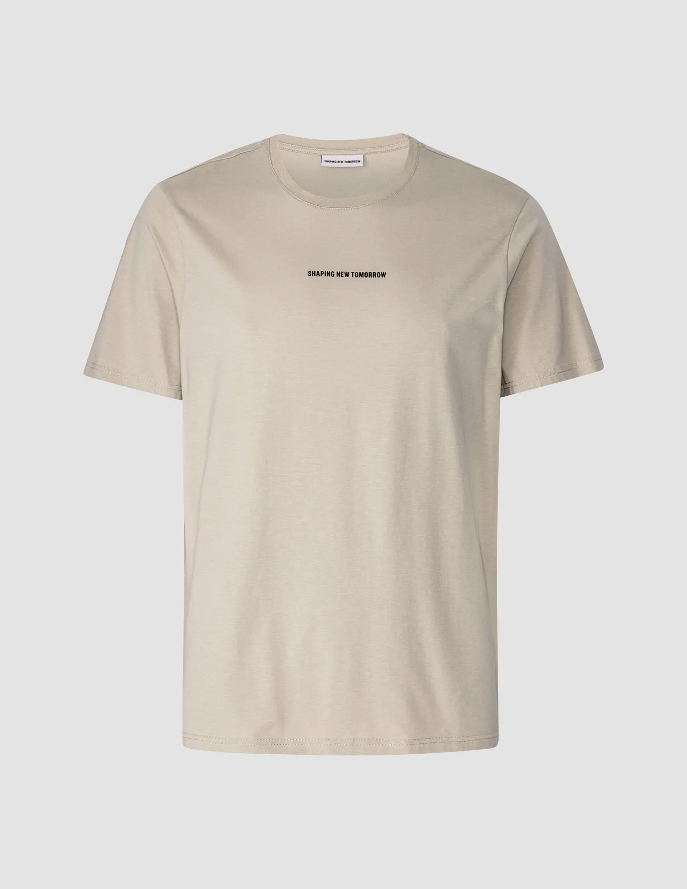 Supima Autograph T-shirt Oyster Grey sold by Shaping New Tomorrow product image thumbnail 3