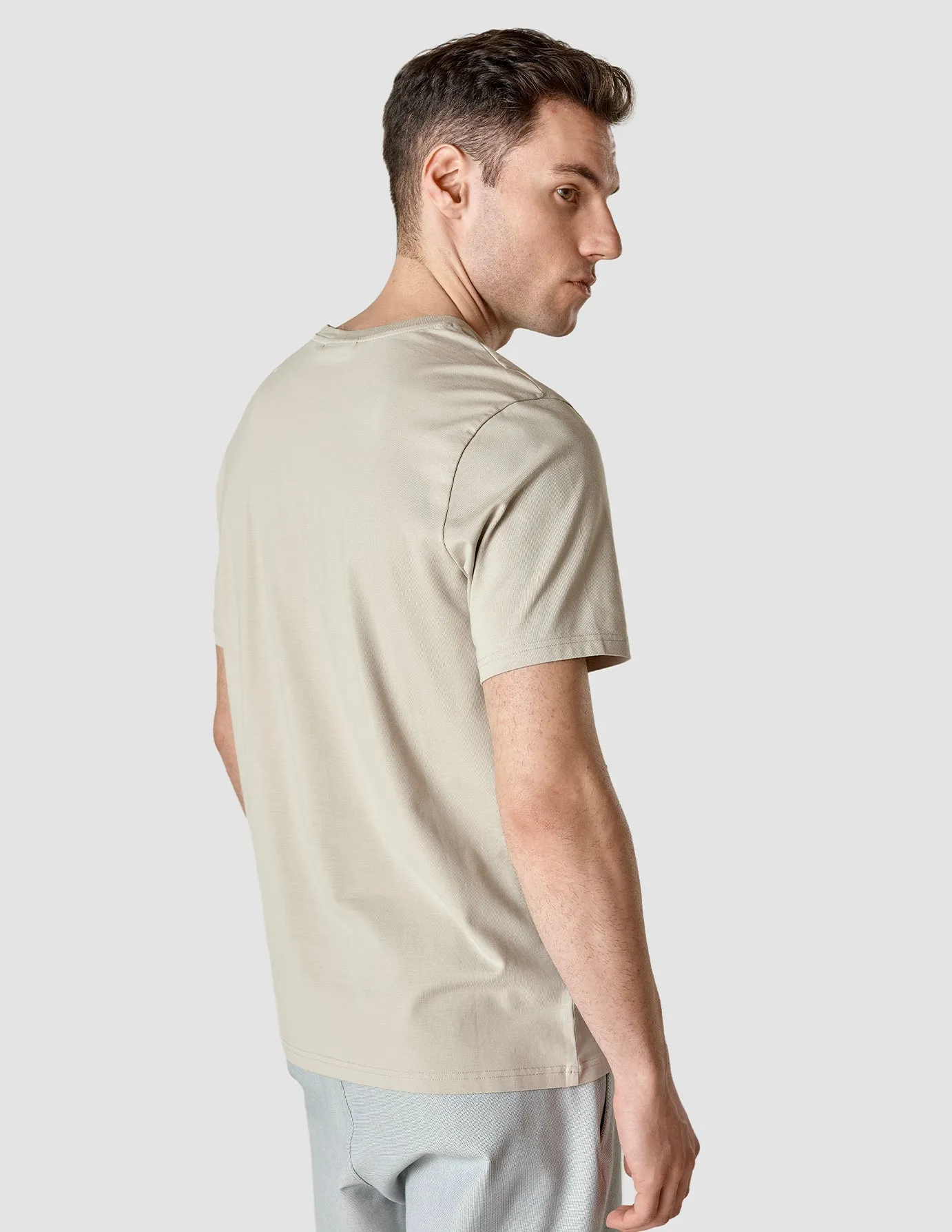 Supima T-shirt Oyster Grey sold by Shaping New Tomorrow product image thumbnail 4