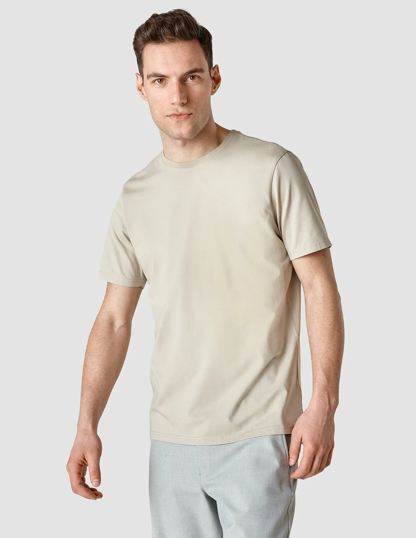 Supima T-shirt Oyster Grey sold by Shaping New Tomorrow